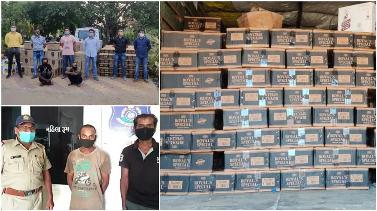 ભરૂચ: રાષ્ટ્રીય ધોરીમાર્ગ પર હોટલના પાર્કિંગમાંથી રૂપિયા 20 લાખથી વધુની કિંમતનો વિદેશી દારૂનો જથ્થો ઝડપાયો