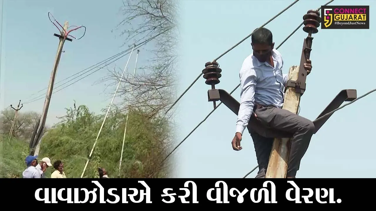 અમદાવાદ : તાઉ-તે વાવાઝોડાએ ઉખાડયાં વીજપોલ, વીજકંપનીના કર્મચારીઓની કવાયત