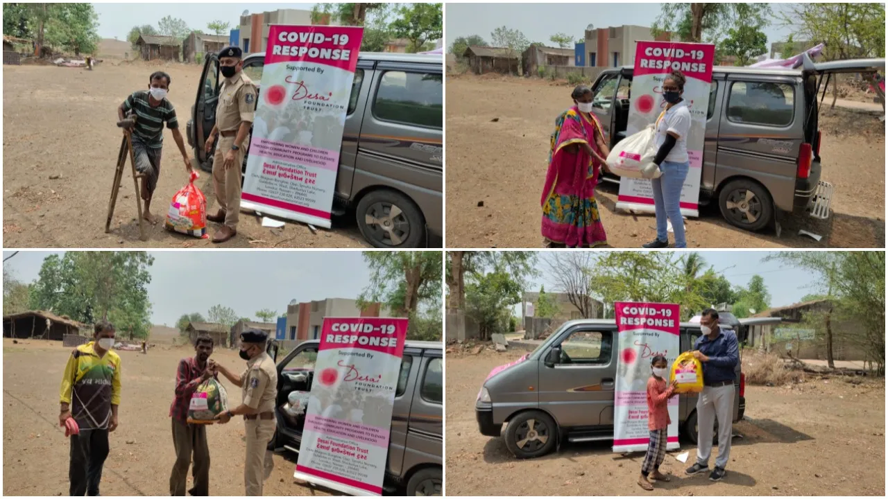 ભરૂચ: ઝઘડીયાના વિવિધ ગામોમાં દેસાઈ ફાઉન્ડેશન ટ્રસ્ટ દ્વારા જરૂરિયાતમંદ લોકોને અનાજ કિટનું વિતરણ કરાયું