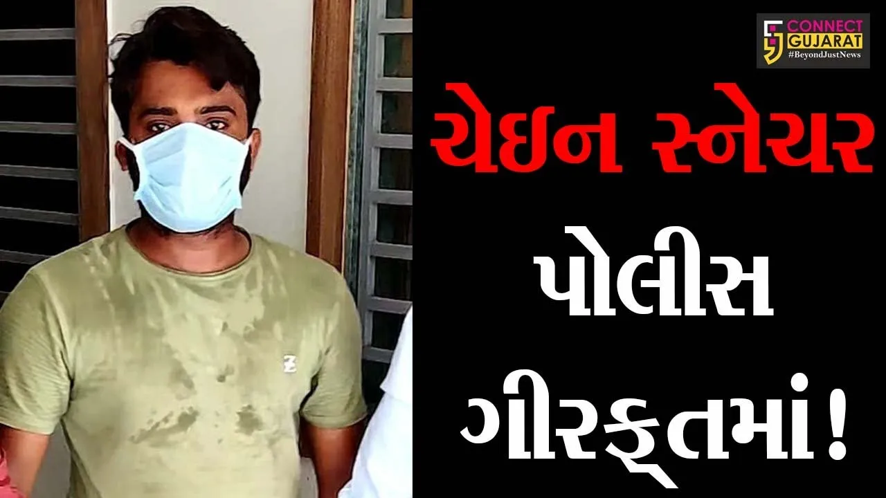અમદાવાદ: ચેઇન સ્નેચિંગ કરતો રીઢો ગુનેગાર ઝડપાયો, જુઓ કેવી રીતે ગુનાને આપતો હતો અંજામ