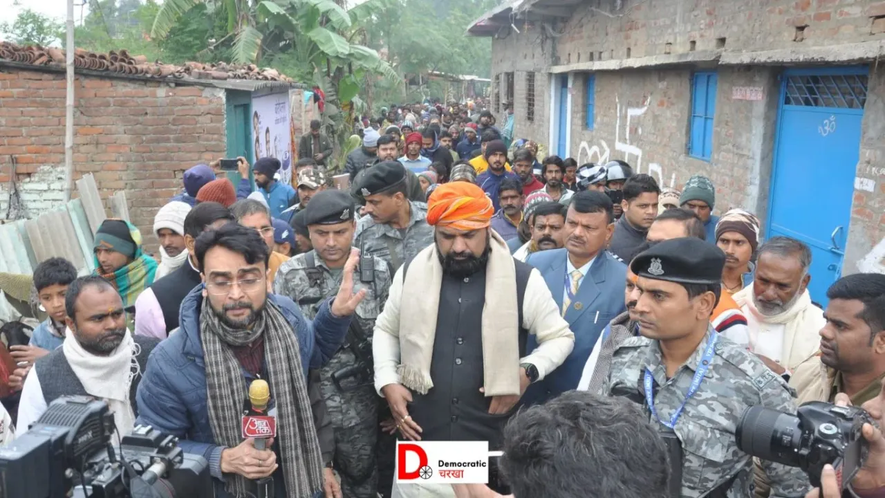 रेप पीडिता के घर पहुंचे सम्राट चौधरी
