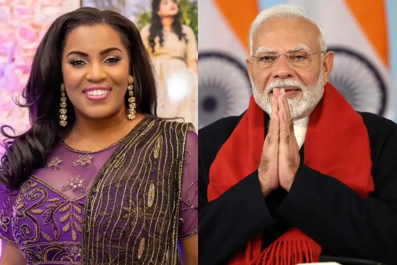 Mary Millben and PM Modi
