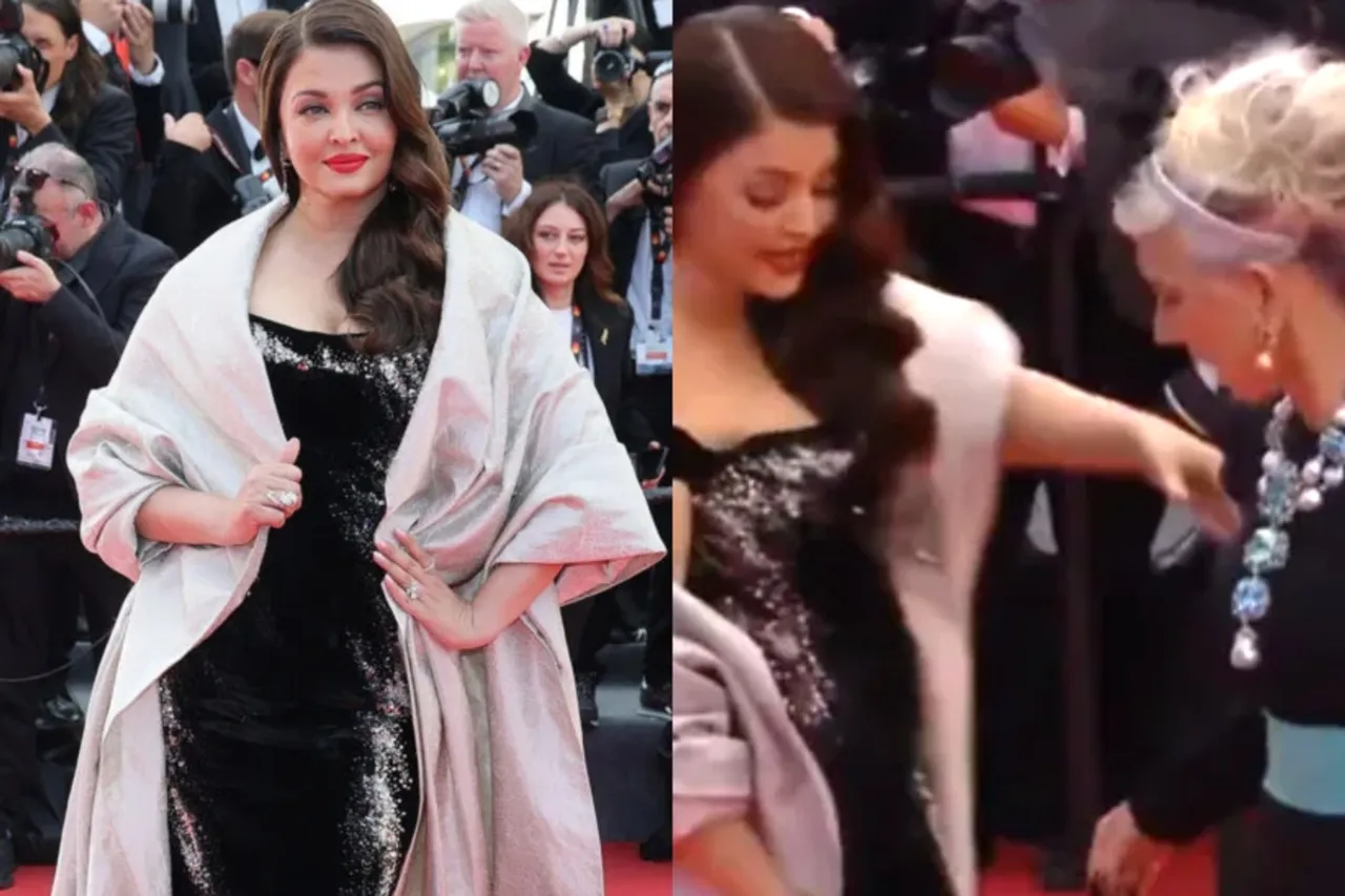 Aishwarya Rai Bachchan Wardrobe malfunction Cannes 2025