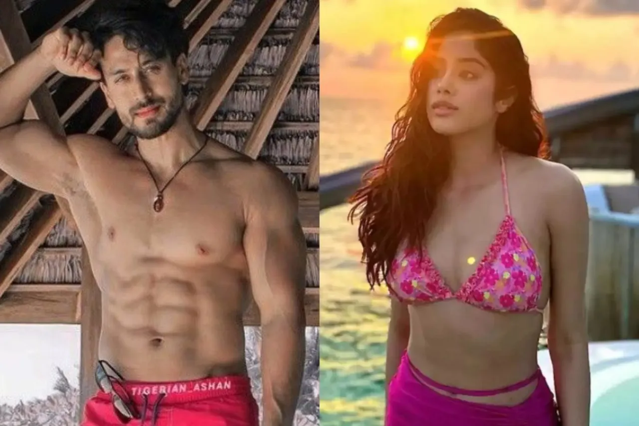 Tiger Shroff and Janhvi Kapoor in Lag Jaa Gale