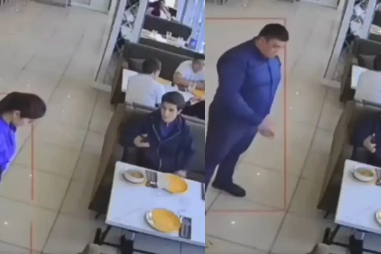 Customer ordering food in a restaurant