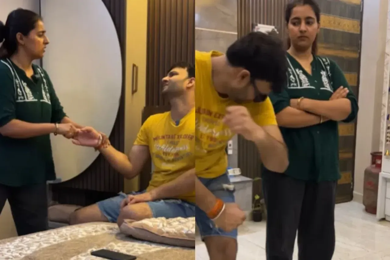 Wife asking husband to dance