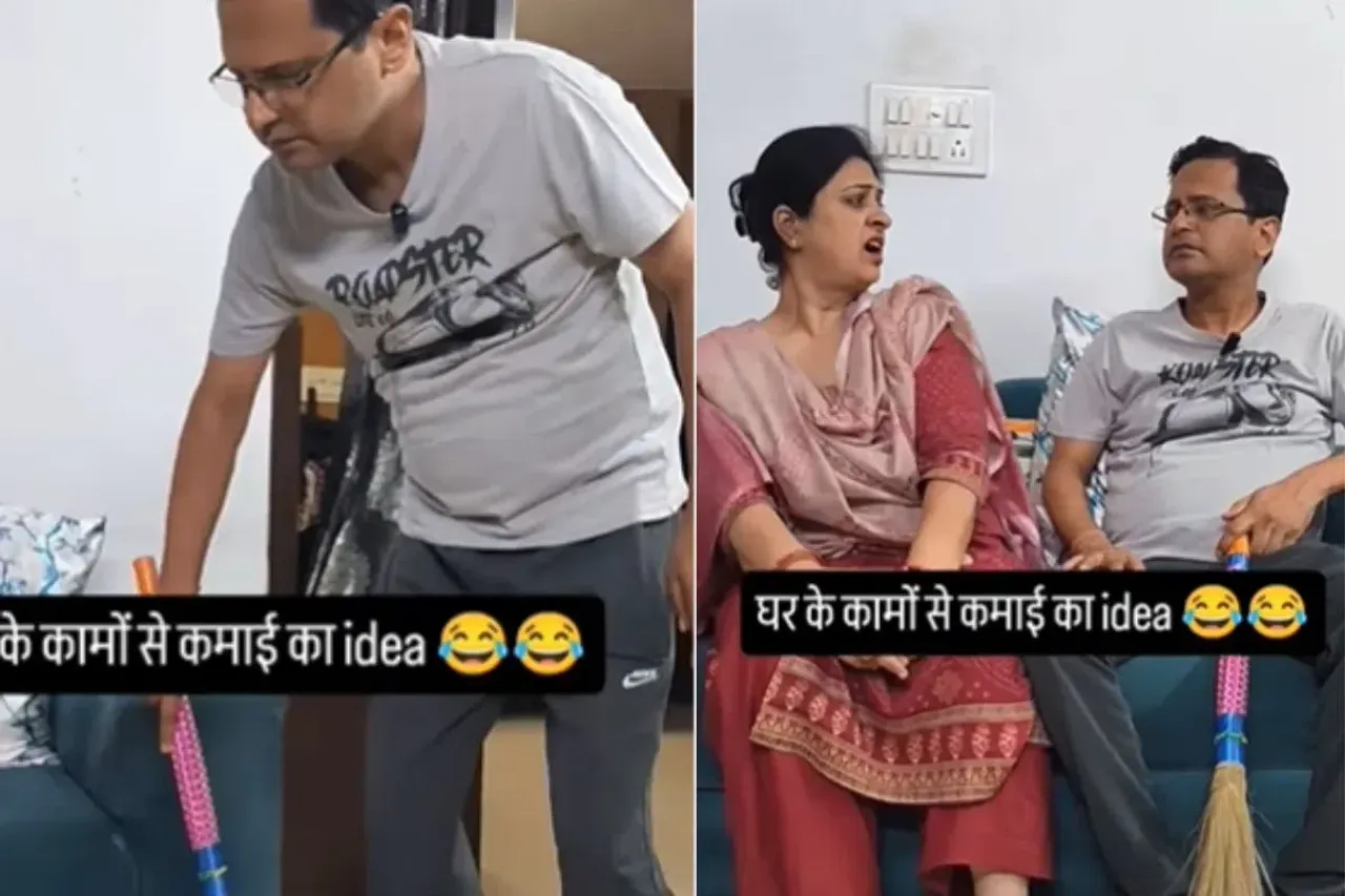 Husband performing all  household chores