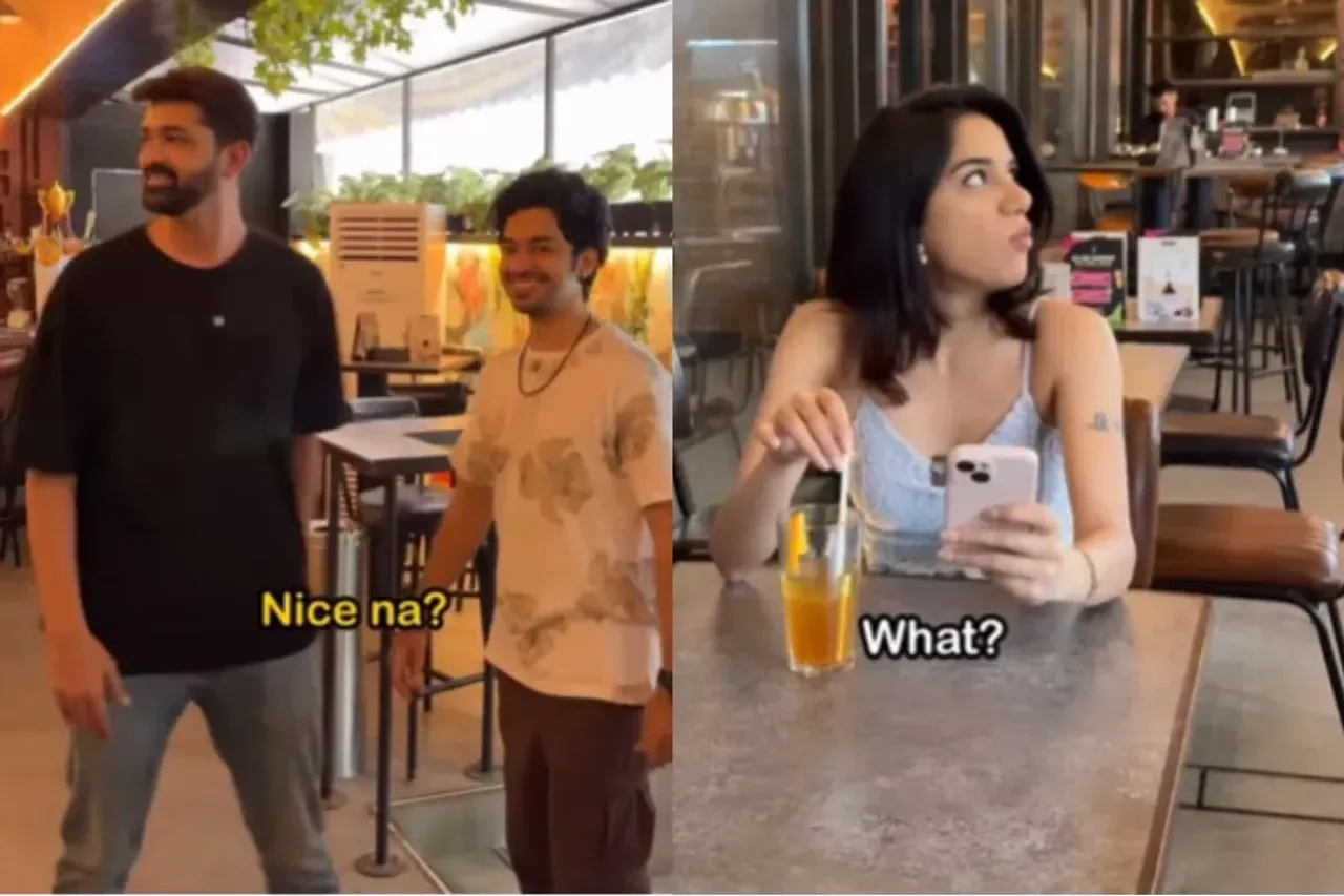 A boy teaching a lesson to his friend's ex-girlfriend