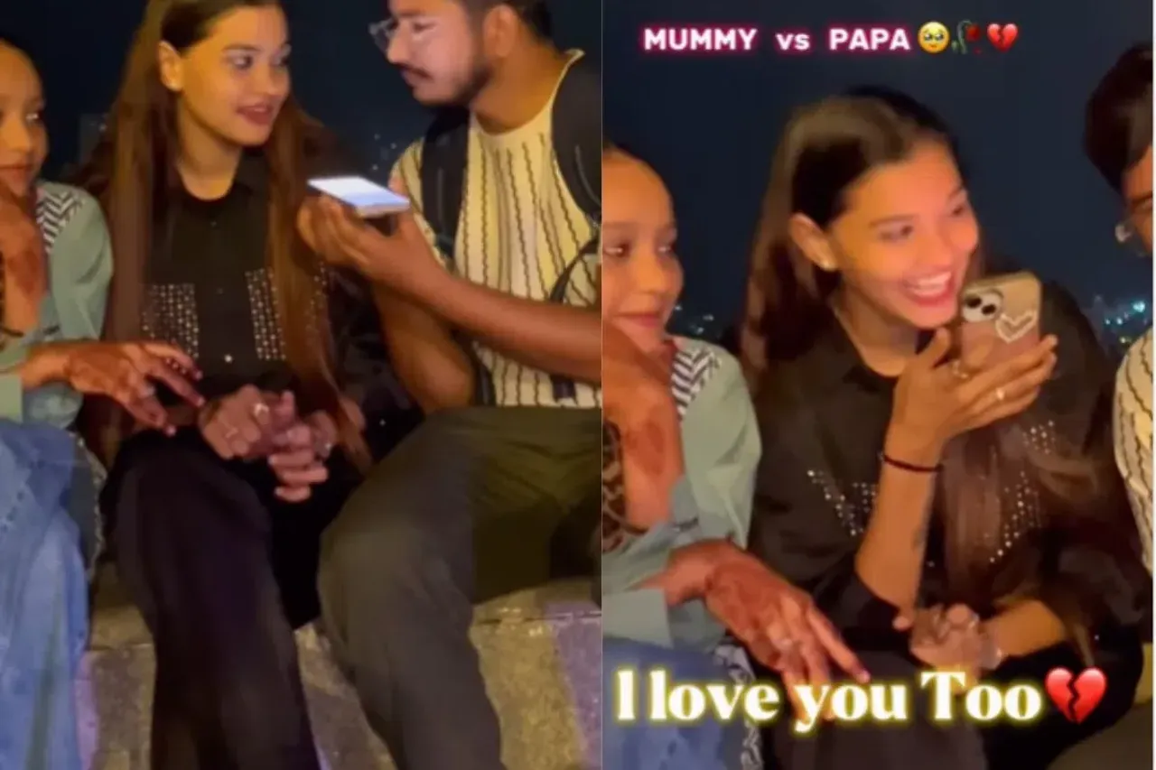 Girl wishing her Father
