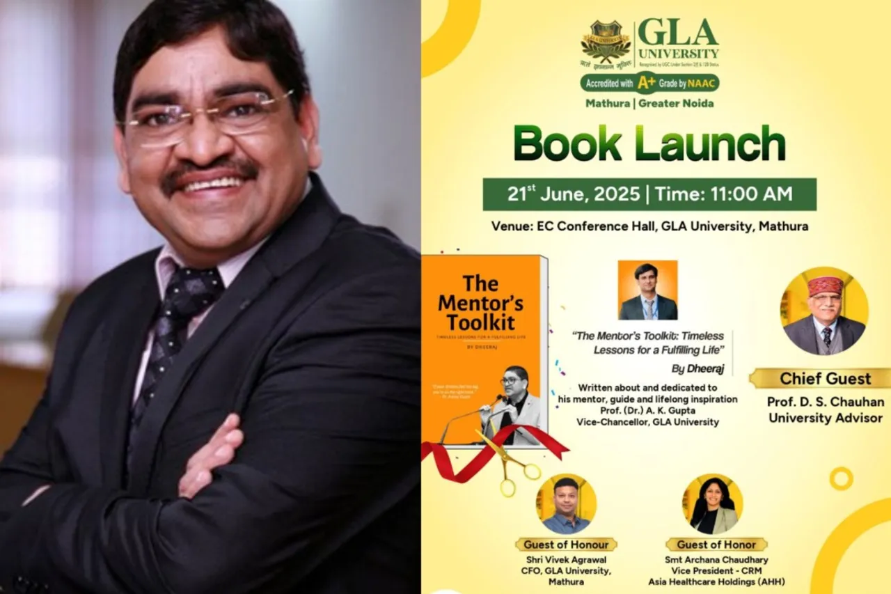 Anoop Gupta GLA University student book launch