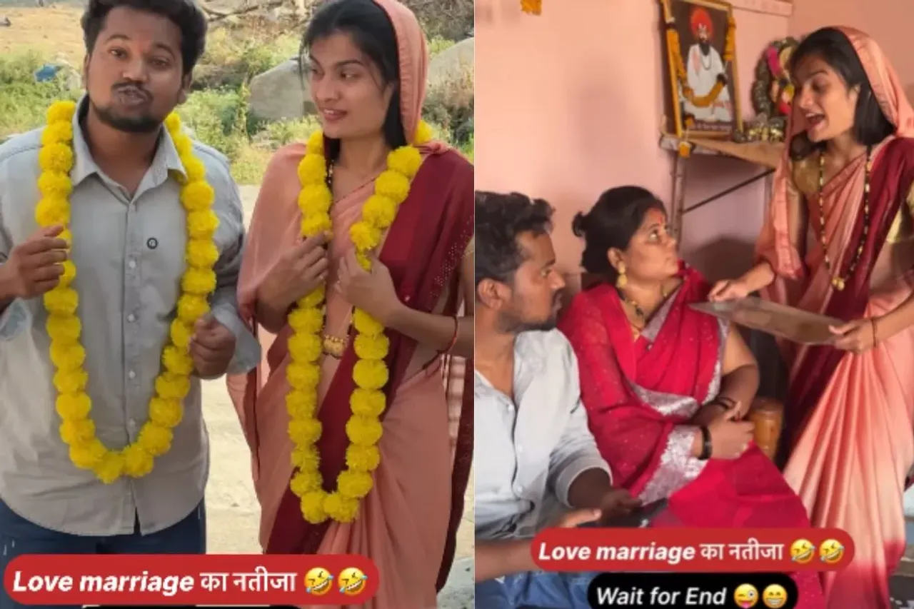 Bahu serving tea to Saas