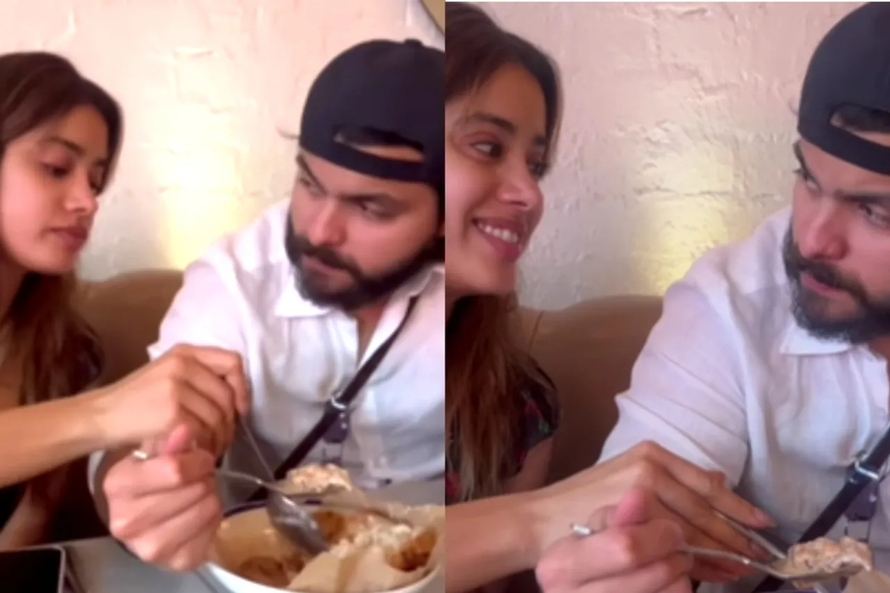 Janhvi Kapoor and Shikhar Pahariya in London viral video