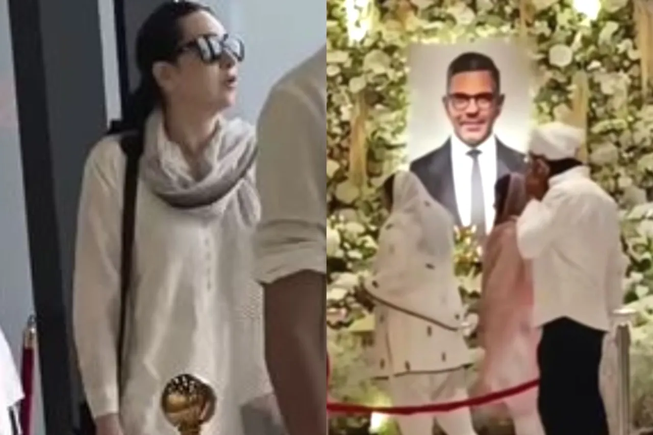 Sanjay Kapur Prayer Meet Karisma Kapoor Kareena Kapoor Saif Ali Khan
