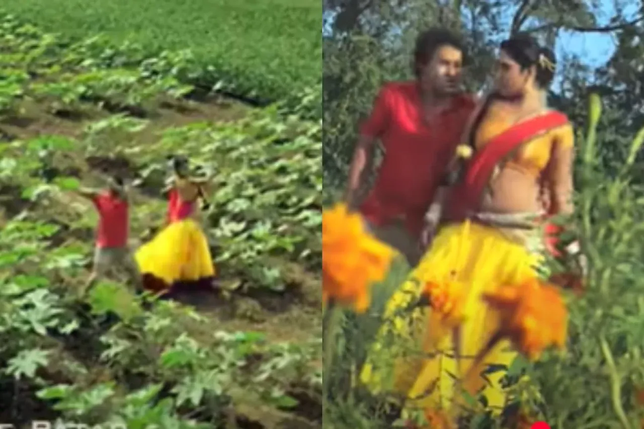Dinesh Lal Yadav dancing with Kajal Raghwani