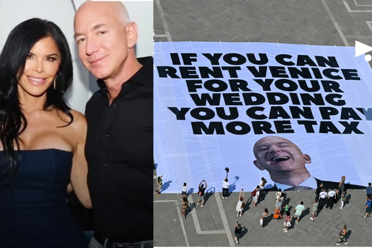 Jeff Bezos and Lauren Sanchez