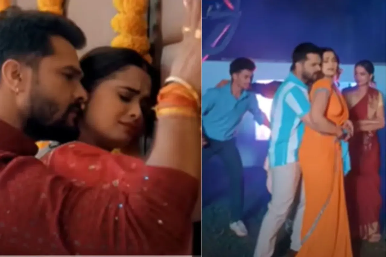 Khesari Lal Yadav romancing with Neelam Giri