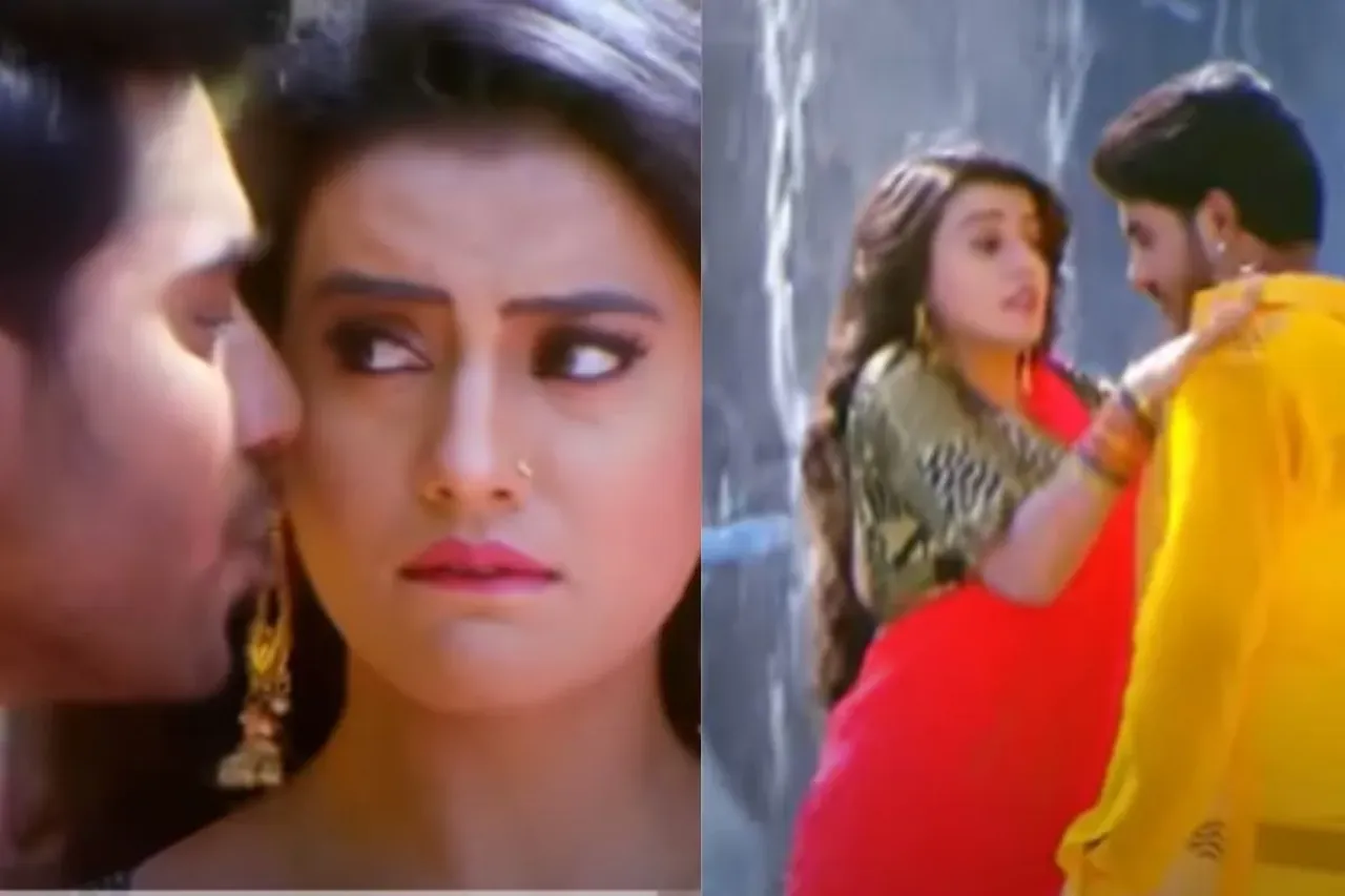 Pradeep Pandey Chintu is dancing with  Akshara Singh