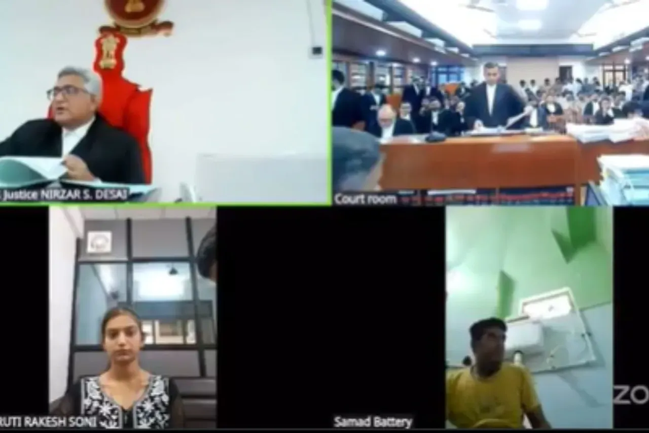 Man attends court proceedings virtually while seated on a toilet