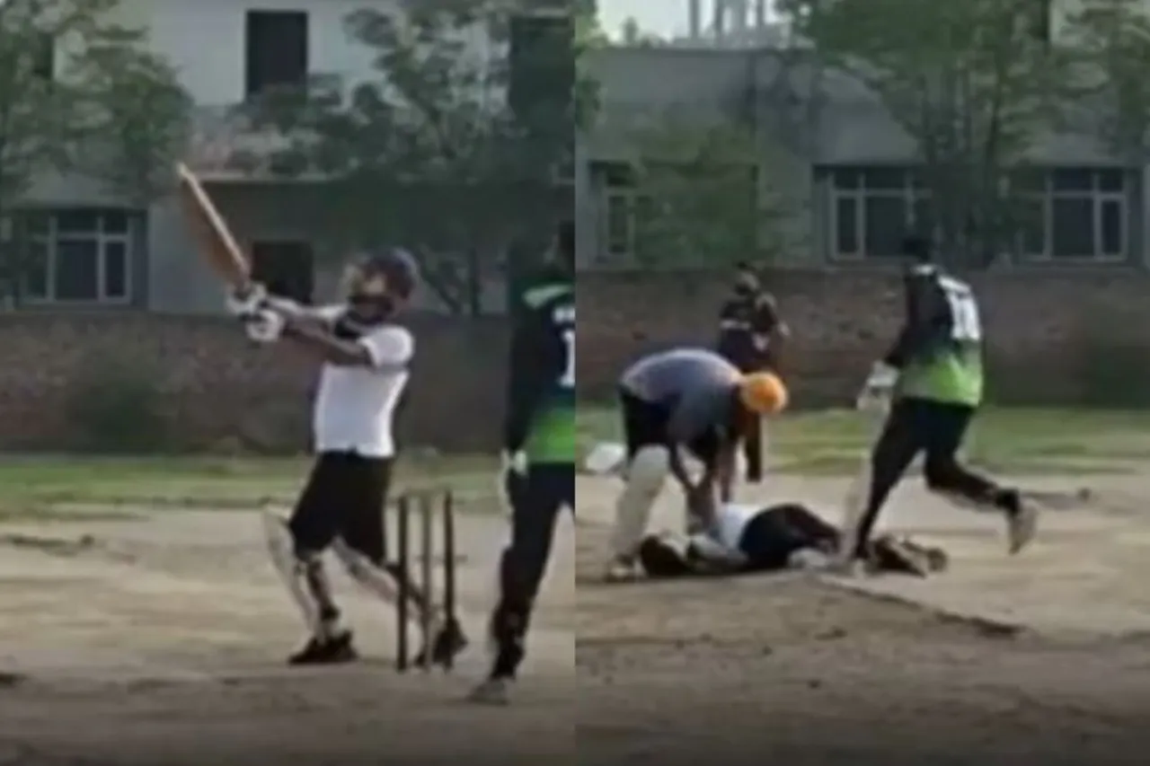 Firozpur Viral Video of Cricketer Collapsing