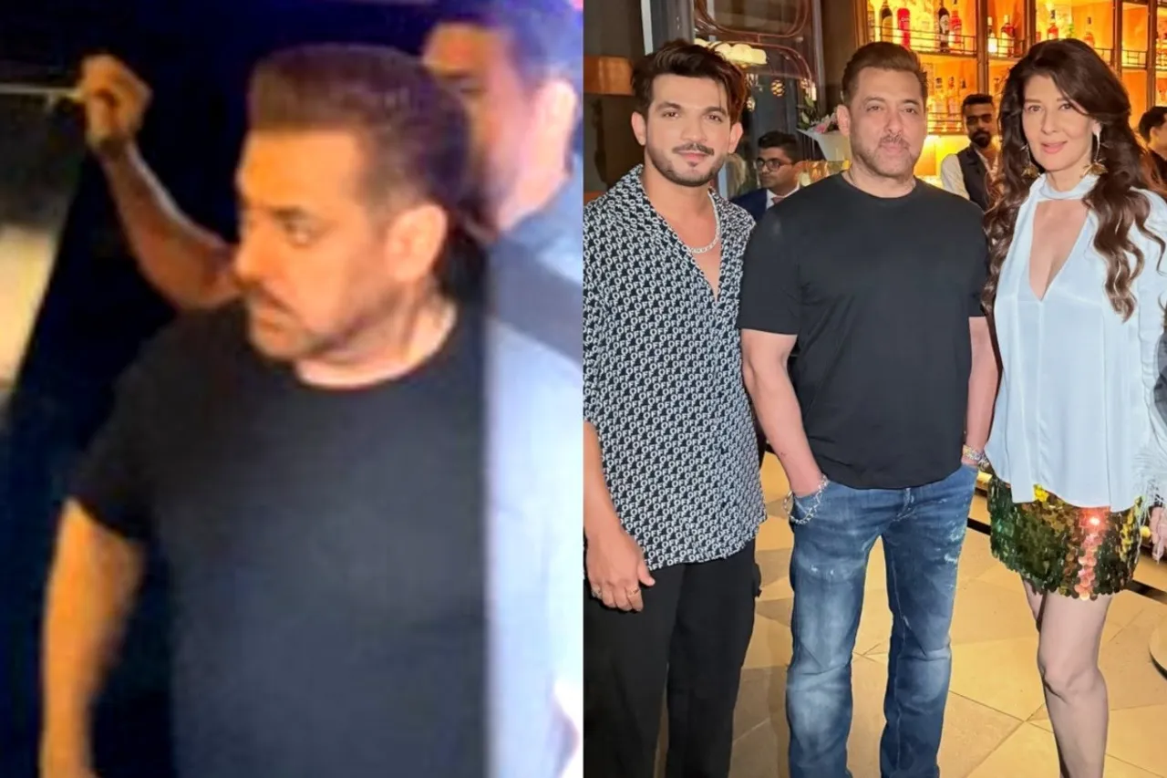 Salman Khan with Sangeeta Bijlani and Arjun Bijlani