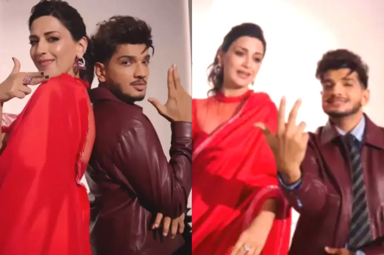 Sonali Bendre and Munawar Faruqui in Pati Patni aur Panga