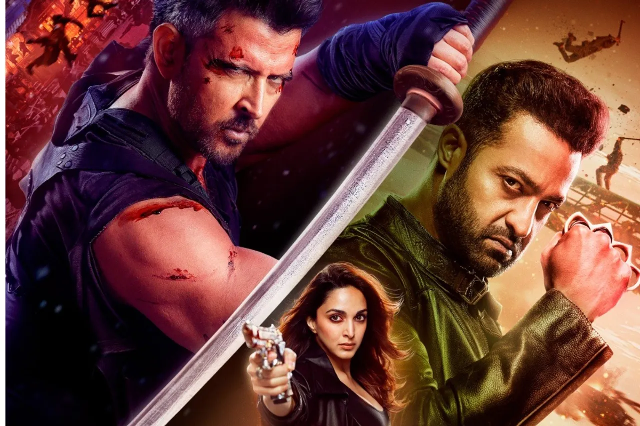Hrithik Roshan Kiara Advani and Jr NTR War 2 Poster