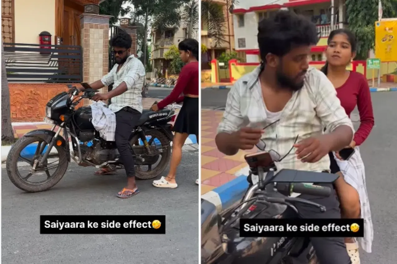 Rapido bike driver copying Saiyaara Moment