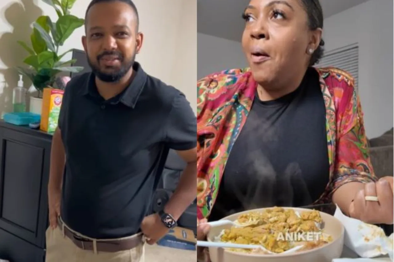 Viral Video of Americal Woman Speaking Marathi For Indian Husband