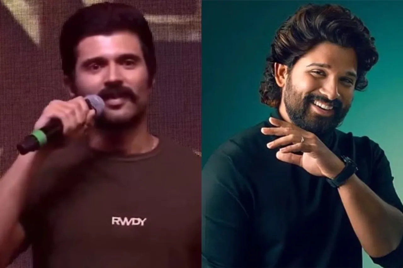 Kingdom Trailer Launch Vijay Deverakonda says Allu Arjuns Pushpa dialogue