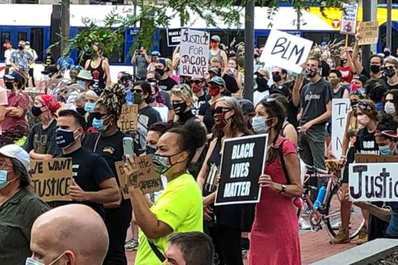 Protests erupt after black man shot by US police