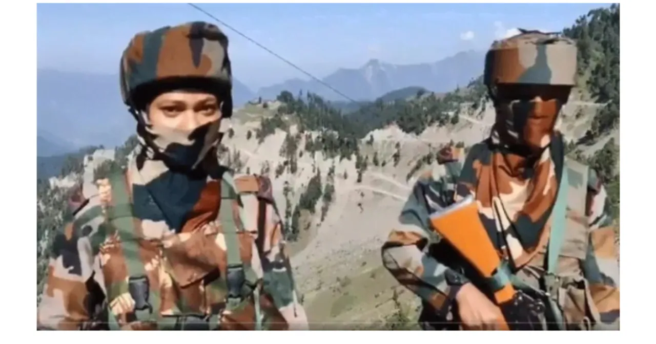 Army for the first time has deployed women soldiers for internal security and combat duties