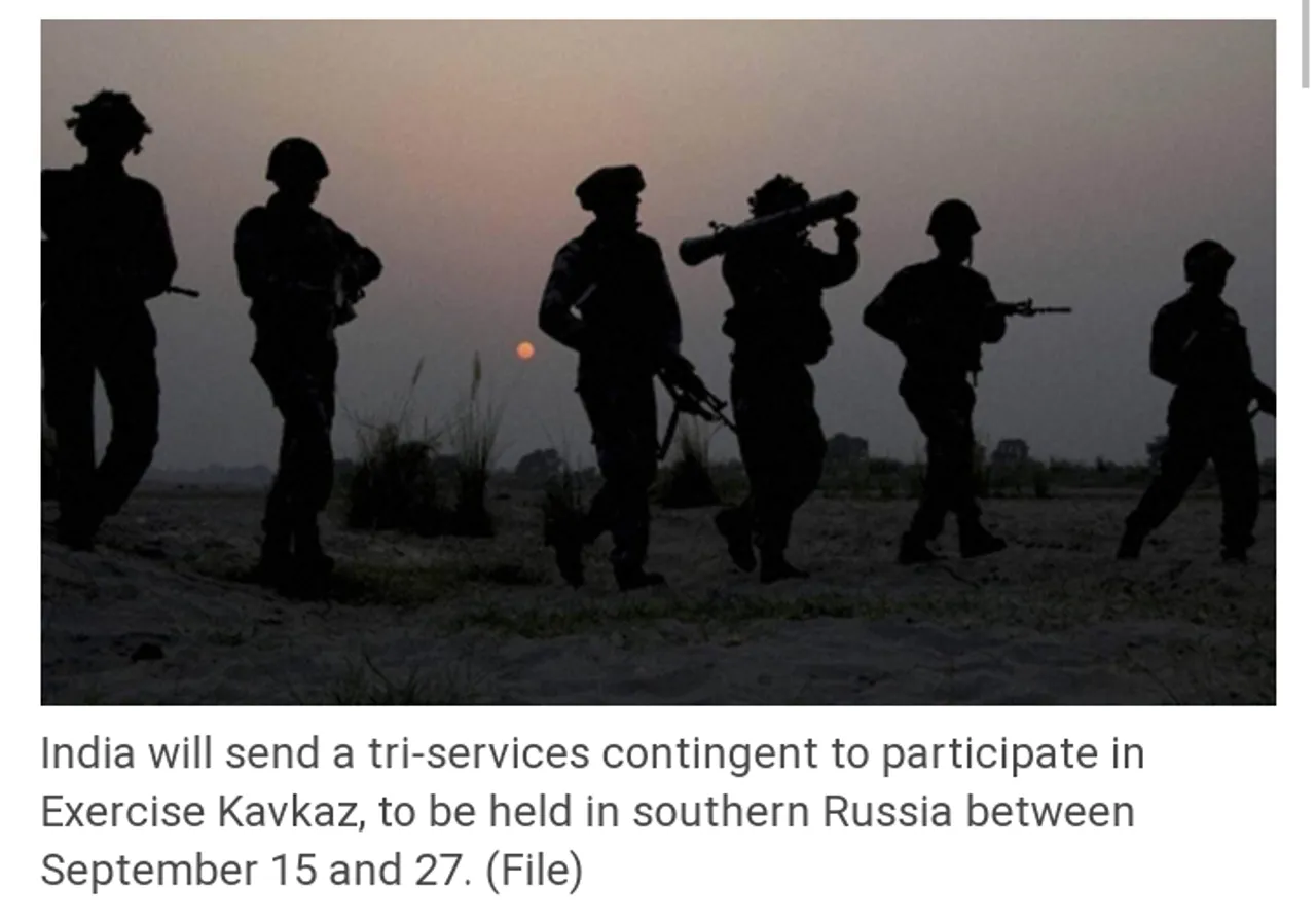 India to take part in combat drills with China in Russia, first time troops of two countries will see each other in a friendly exercise after LAC dispute