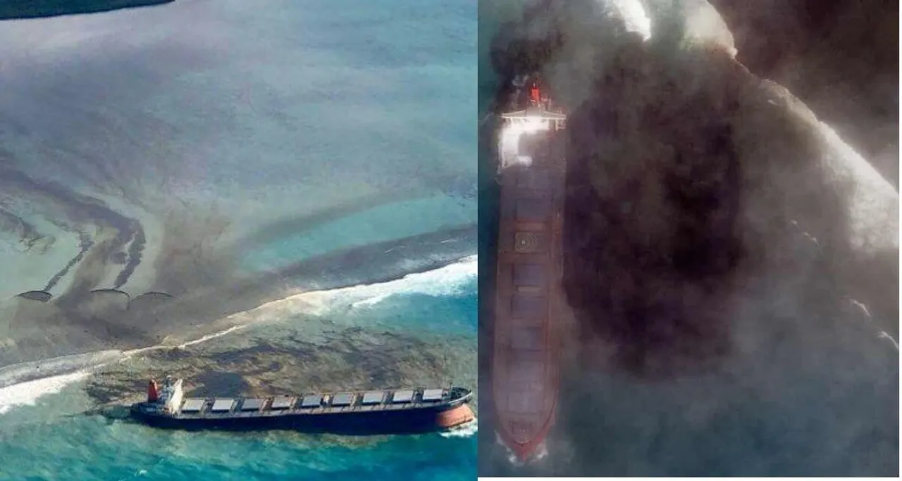 Mauritius declares 'state of environmental emergency' after wrecked ship leaks tonnes of oil