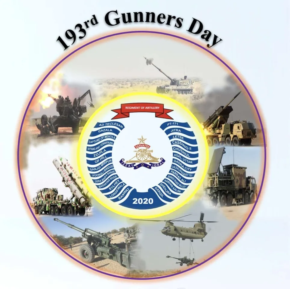 Regiment of Artillery celebrates 193rd Gunners Day