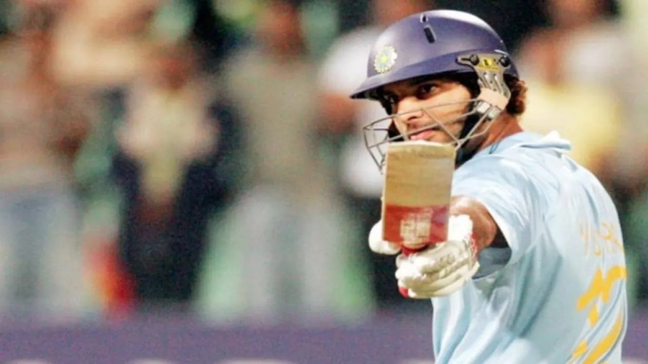 A glimpse of Yuvraj Singh's 6-sixes in one over