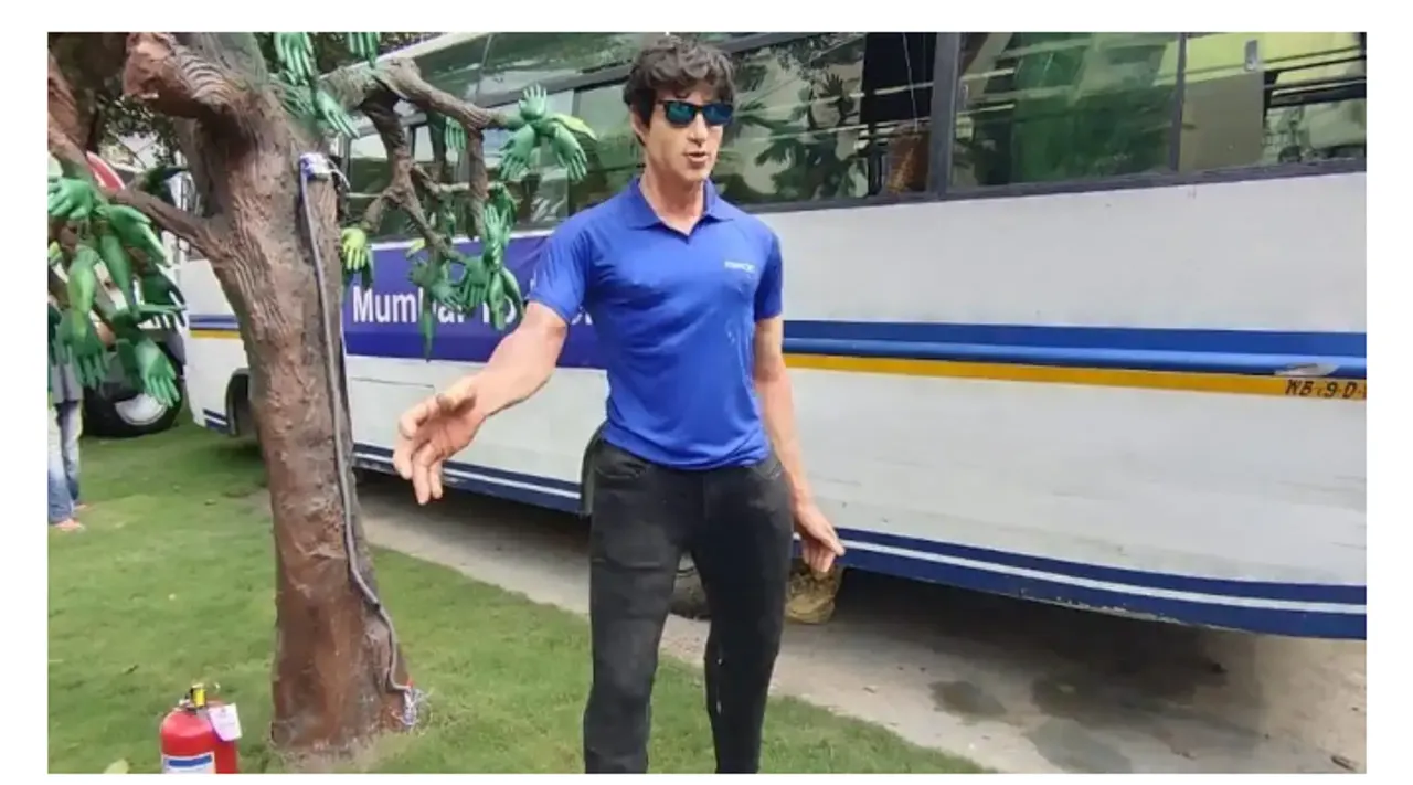 Bollywood actor Sonu Sood's idol at Durga Puja Pandal in Kolkata