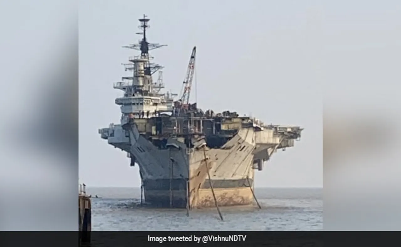 INS Viraat has been partially destroyed and puts question mark over it's museum
