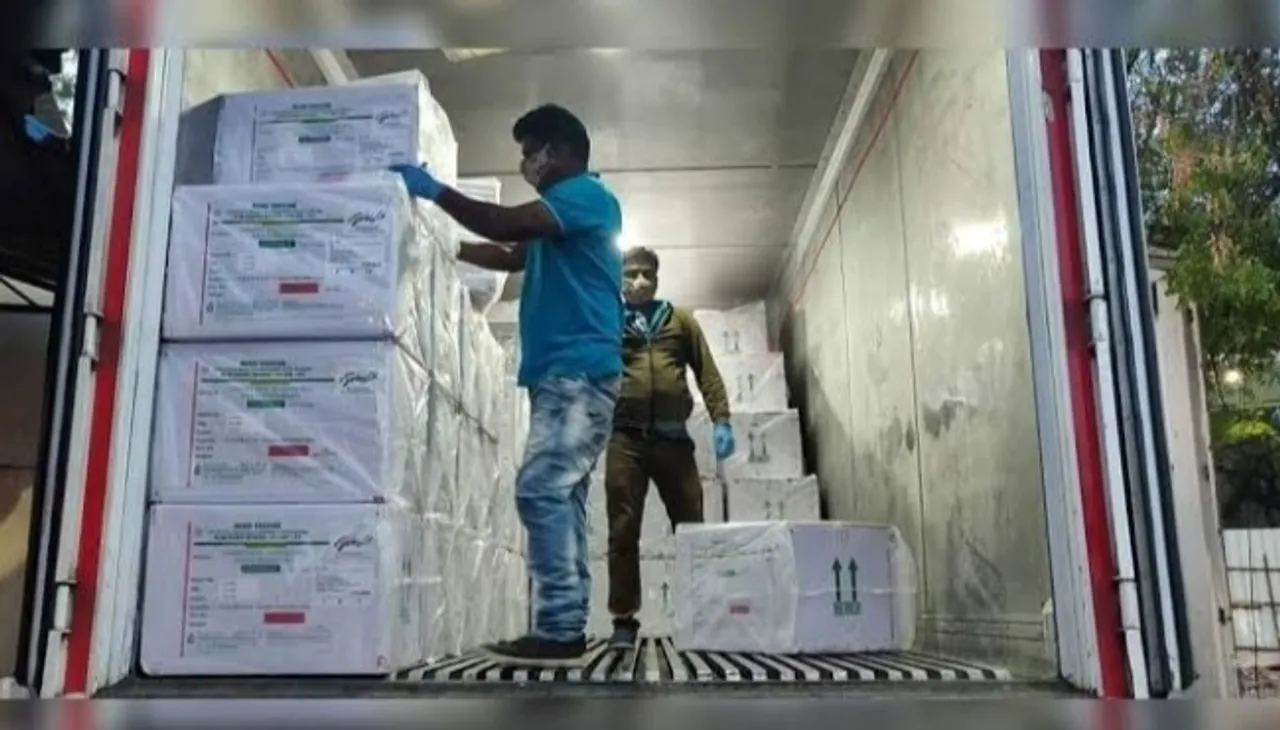 First consignment of Corona vaccine leaves from Pune, 3 trucks arrive at airport from Serum Institute
