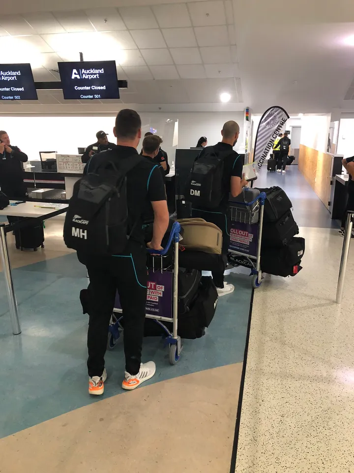 New Zealand, New Cricket Team, Black Caps, New Zealand cricket team departs for England, New Zeland vs England, World Test Championship, New Zealand vs India,