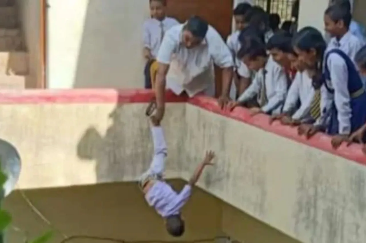 DM order action against principal for hanging kid upside down from school building in Mirzapur