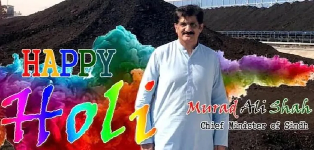 Pakistan's Sindh Chief Minister says "Happy Holi" on Diwali, deletes post after netizens trolled