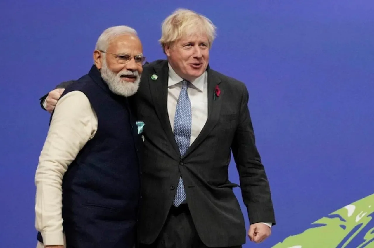 PM Modi and Boris Johnson’s exchange warm hugs after vaccine standoff