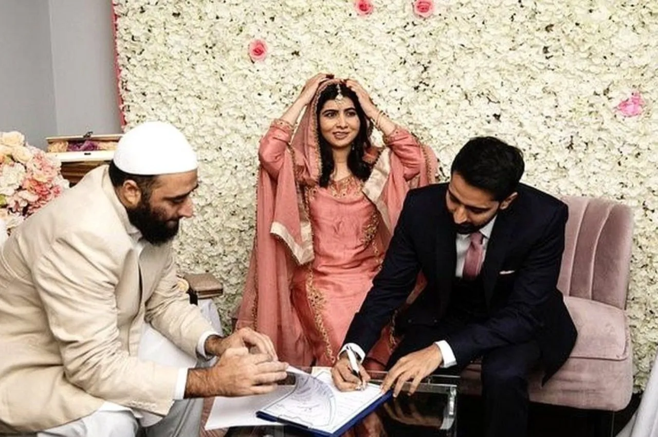 Nobel Peace Prize winner Malala Yousafzai ties the knot with Aseer in Birmingham