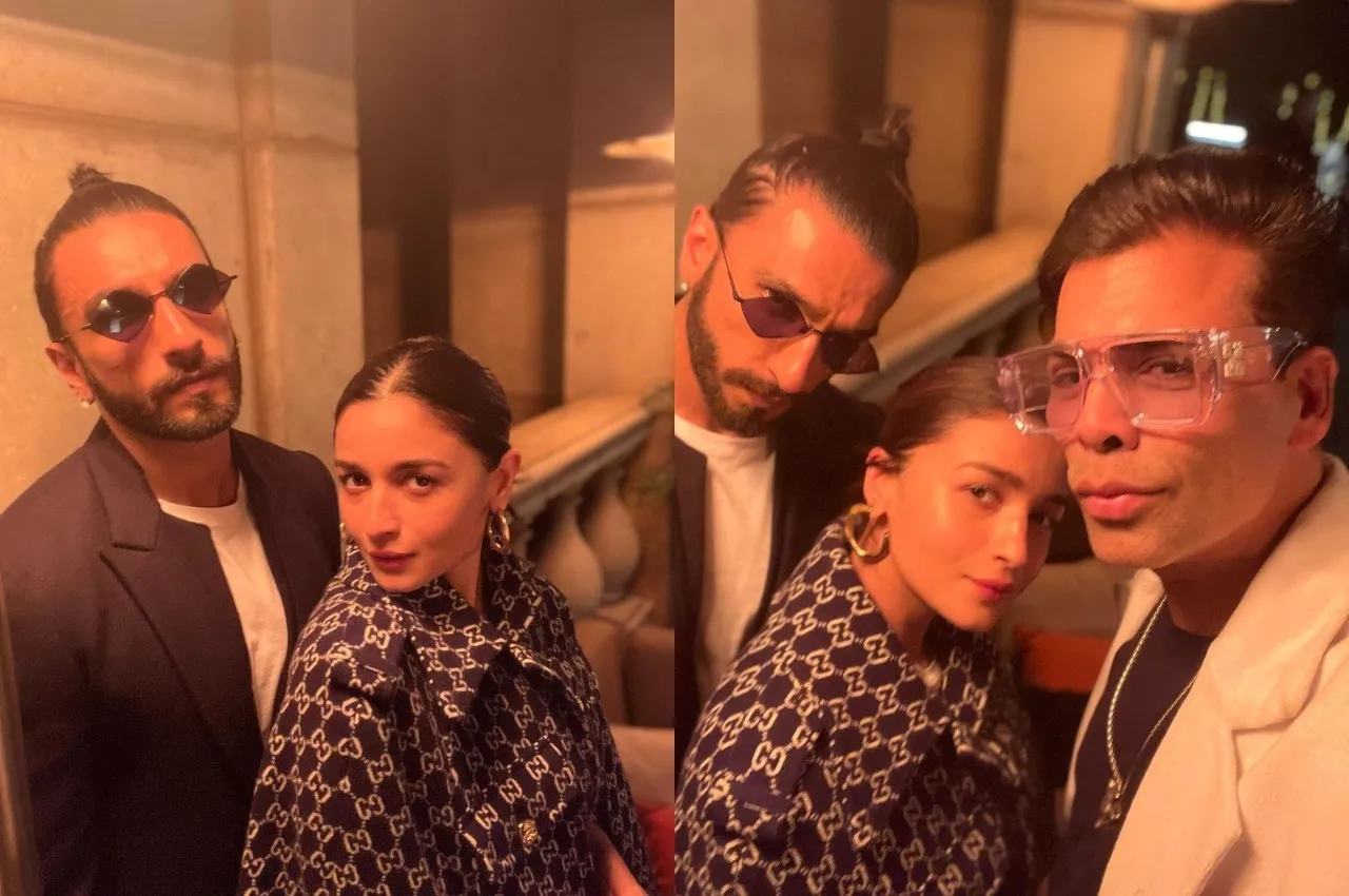 Karan Johar shares pics from Rocky and Rani's night out