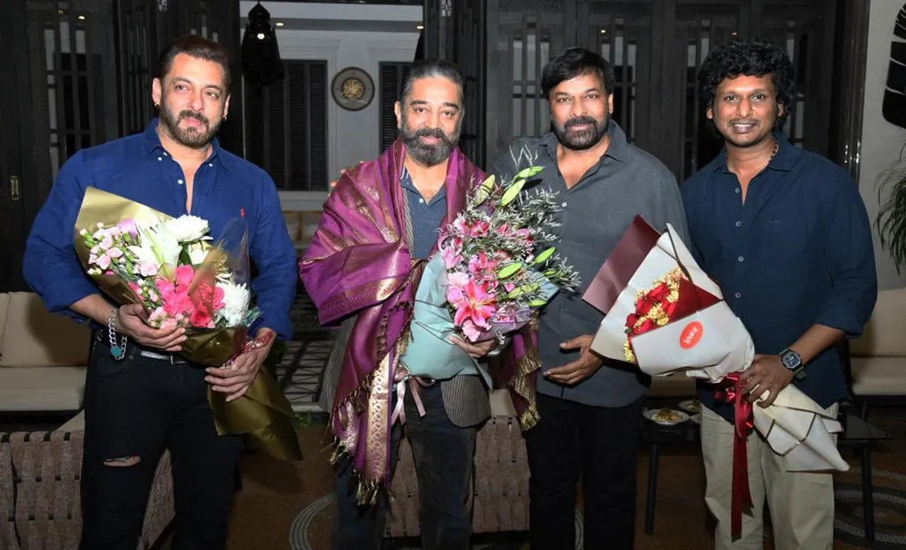 Chiranjeevi hosts Vikram success bash for Kamal Haasan, Salman Khan
