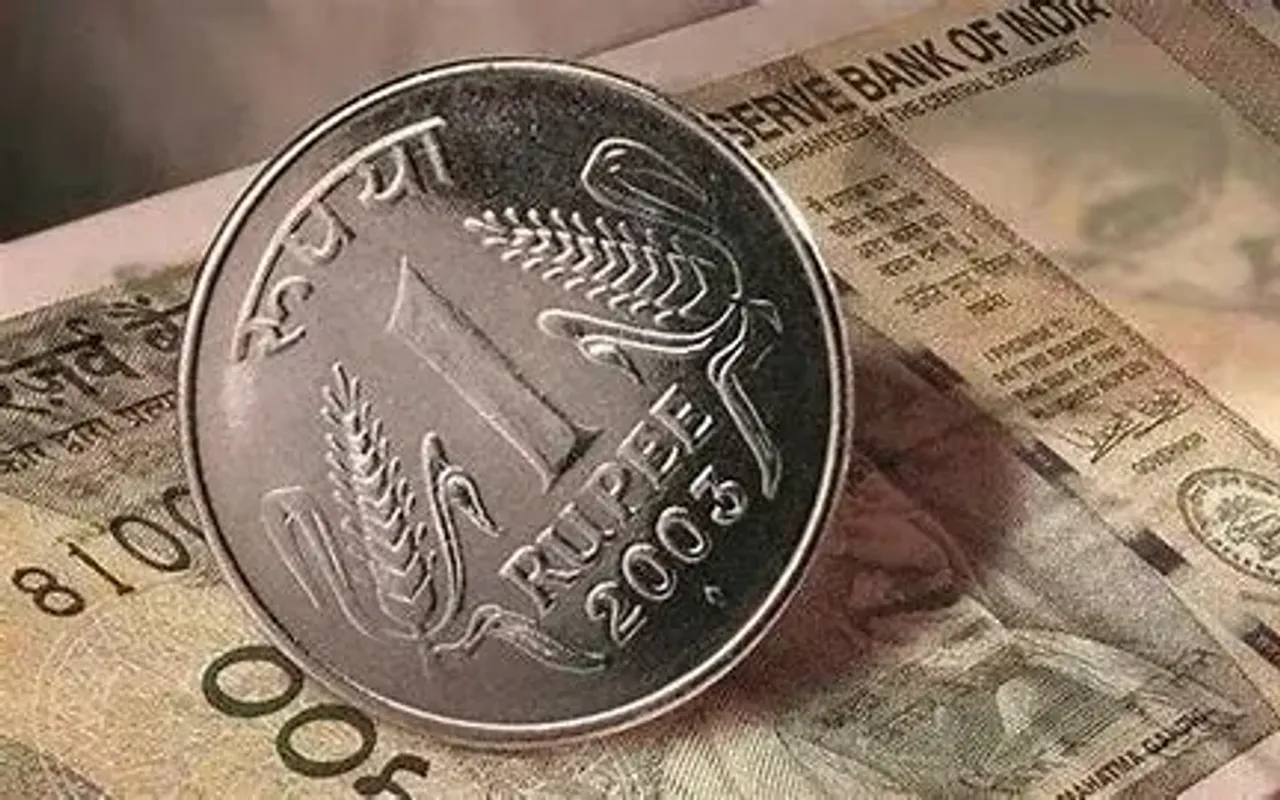 Rupee drops