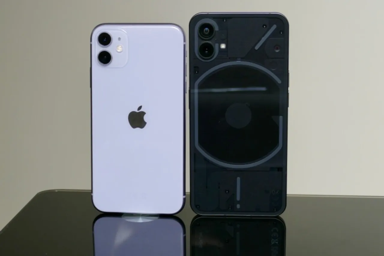 Nothing 1 vs iPhone