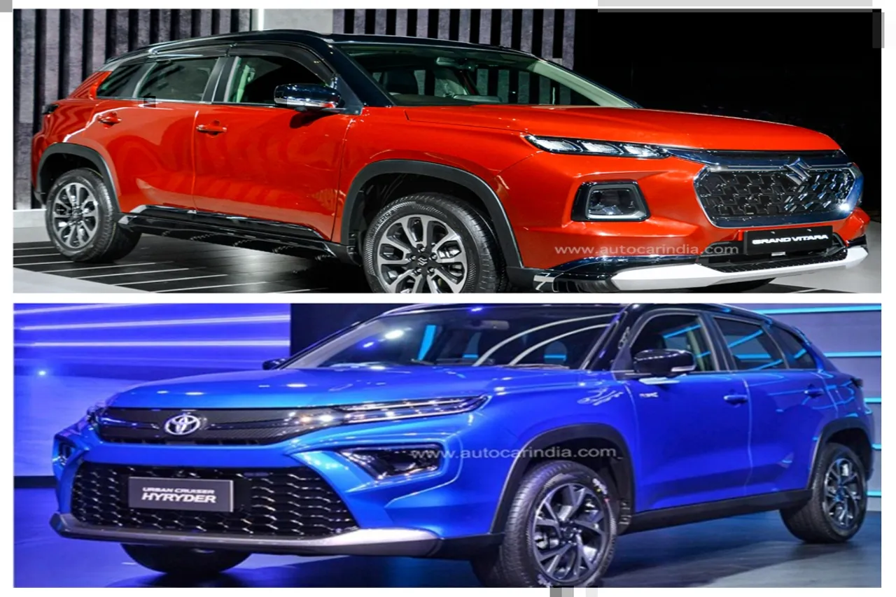 Toyota Hyryder vs Maruti Grand Vitara: