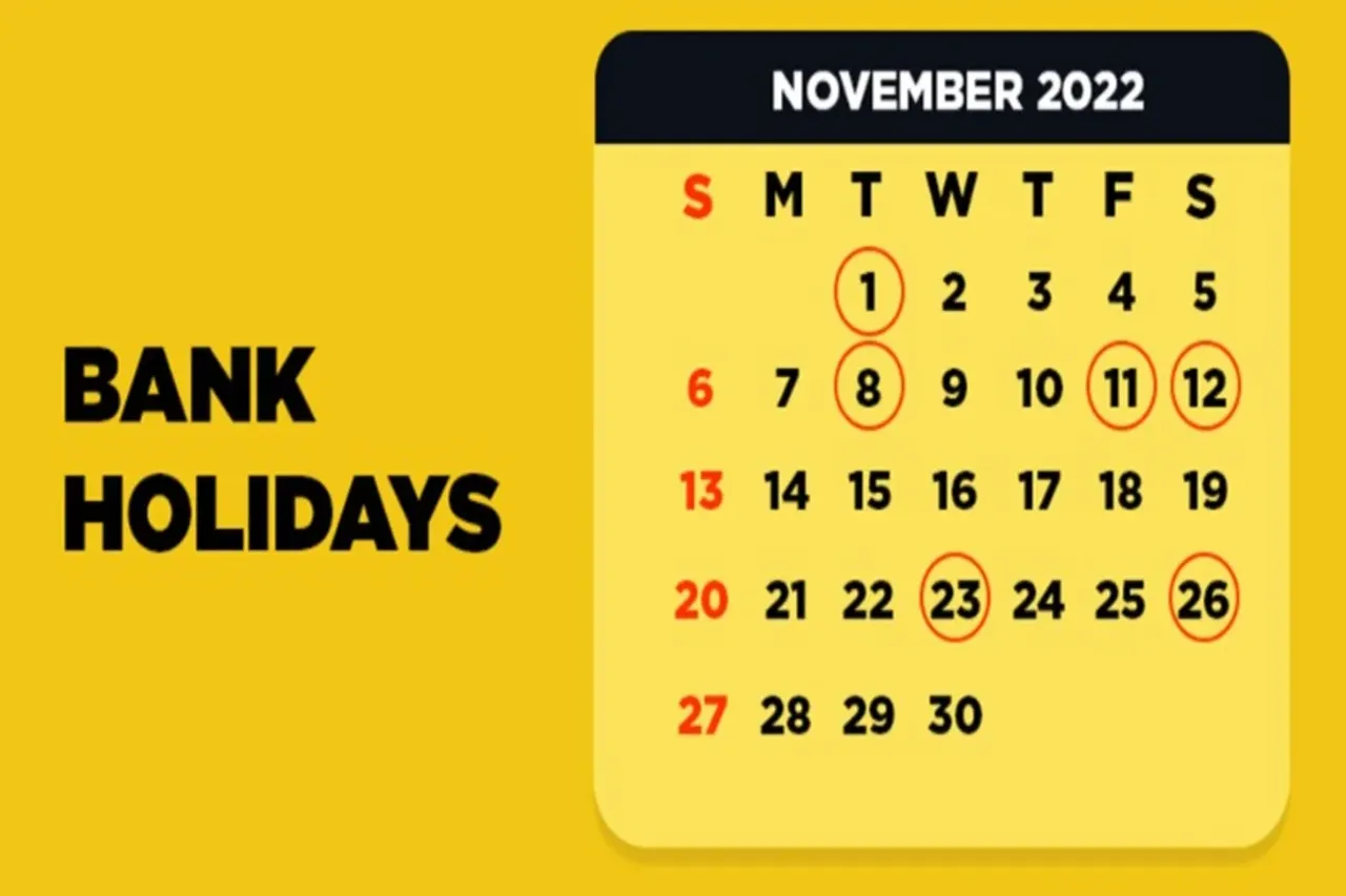 Bank Holidays November 2022