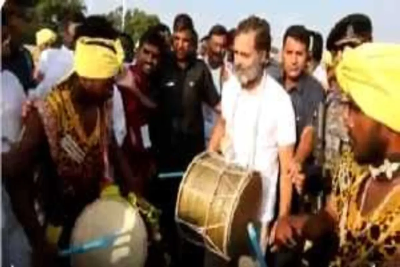 Rahul Gandhi dhol